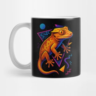 Retro Neon Crested Gecko Mug